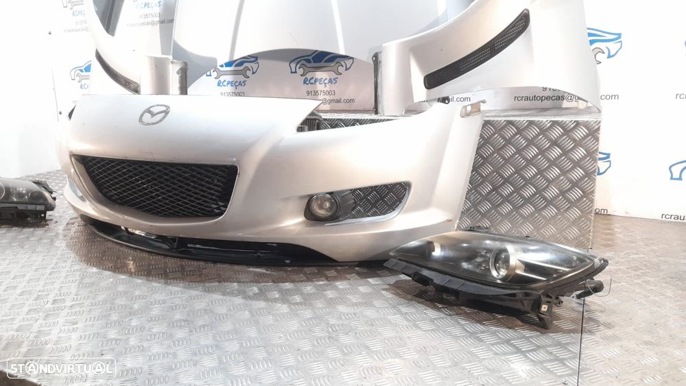 FRENTE COMPLETA MAZDA RX-8 RX8 RX 8 SE FE CAPOT PARACHOQUES GUARDALAMAS OTICAS RADIADOR VENTILADOR FRENTE FIBRA REFORÇO - 2
