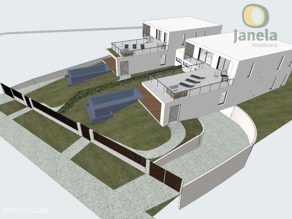 Terreno com viabilidade para 2 moradias individuais, com vista mar - Grande imagem: 4/32