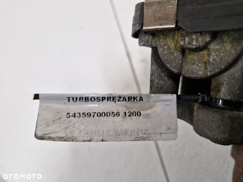 toyota avensis t27 lift t29 1.6 d d4d turbosprężarka turbina 54359700056 - 11
