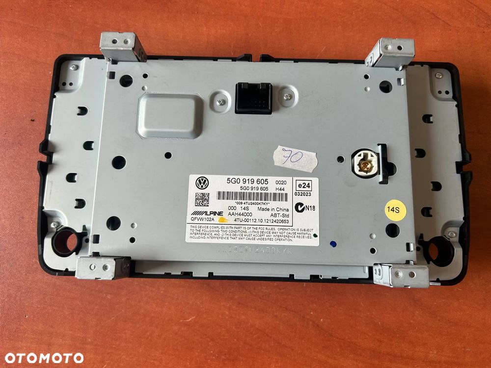 RADIO FABRYCZNE NAWIGACJA WYŚWIETLACZ 5G0919605 VW GOLF VII - 2