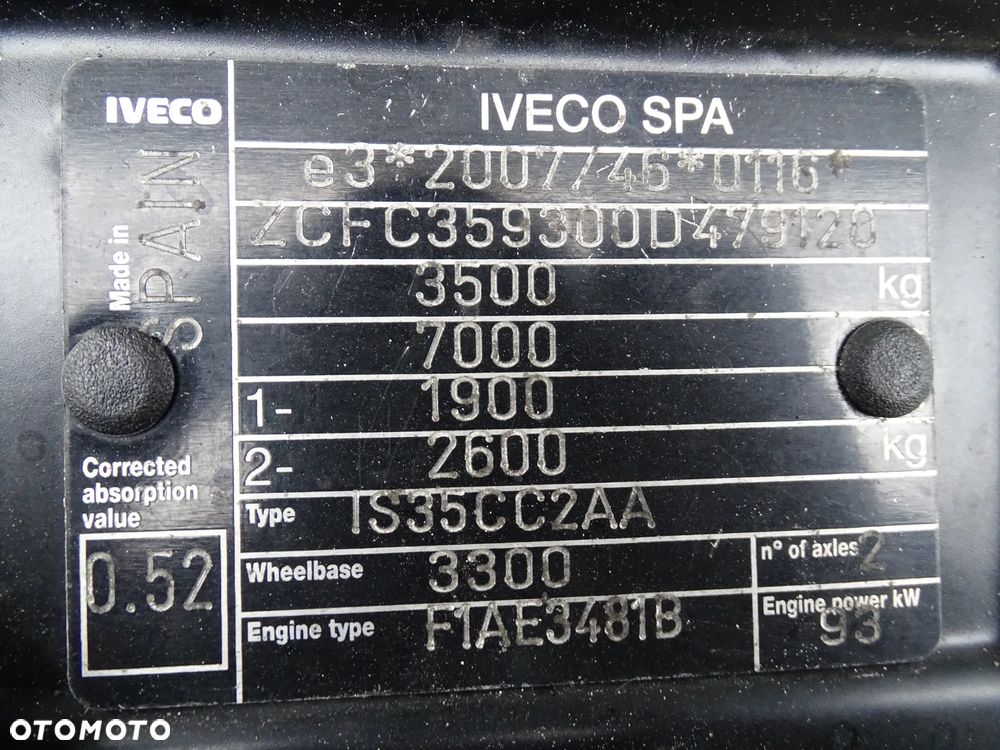 Iveco DAILY 35C13 - 2,3 HPI 130 KONI , L3 H2 , KLIMATYZACJA, , - 14