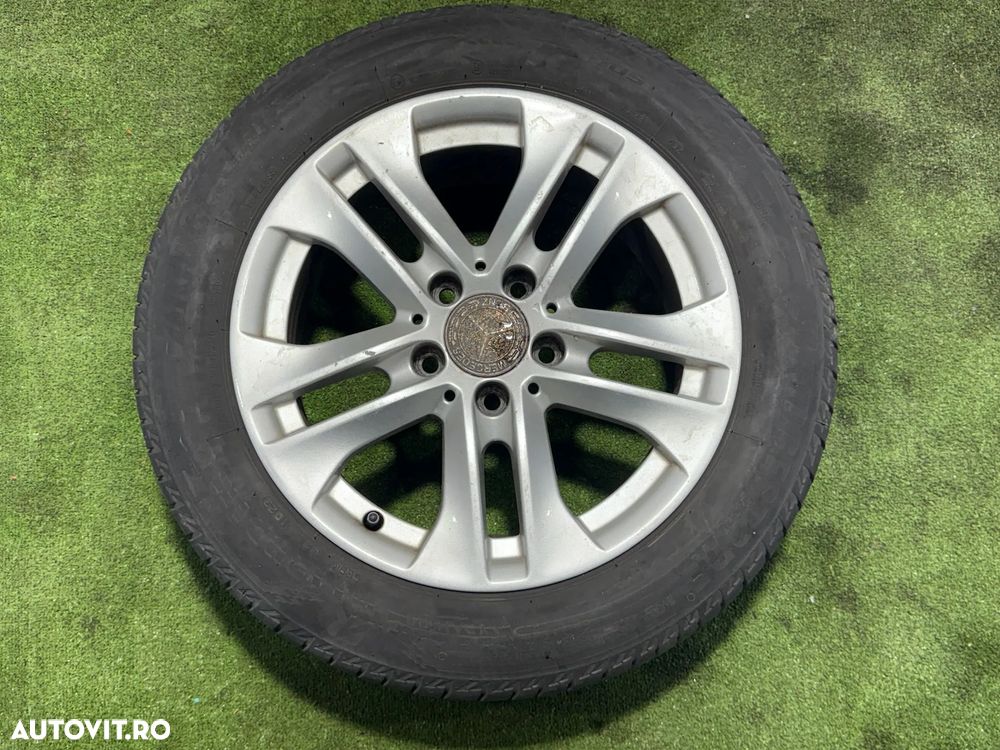 JANTE MERCEDES BENZ R16 / 5x112 / C-Class (W204) / 205/55 R16 91V / 7JX16H2 / ET 43 / + CAUCIUCURI (X4) - 2