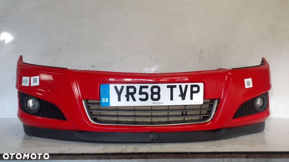 + ZDERZAK PRZÓD PRZEDNI DO OPEL ASTRA H 3 LIFT FL III Y547 CZERWONY HALOGENY
