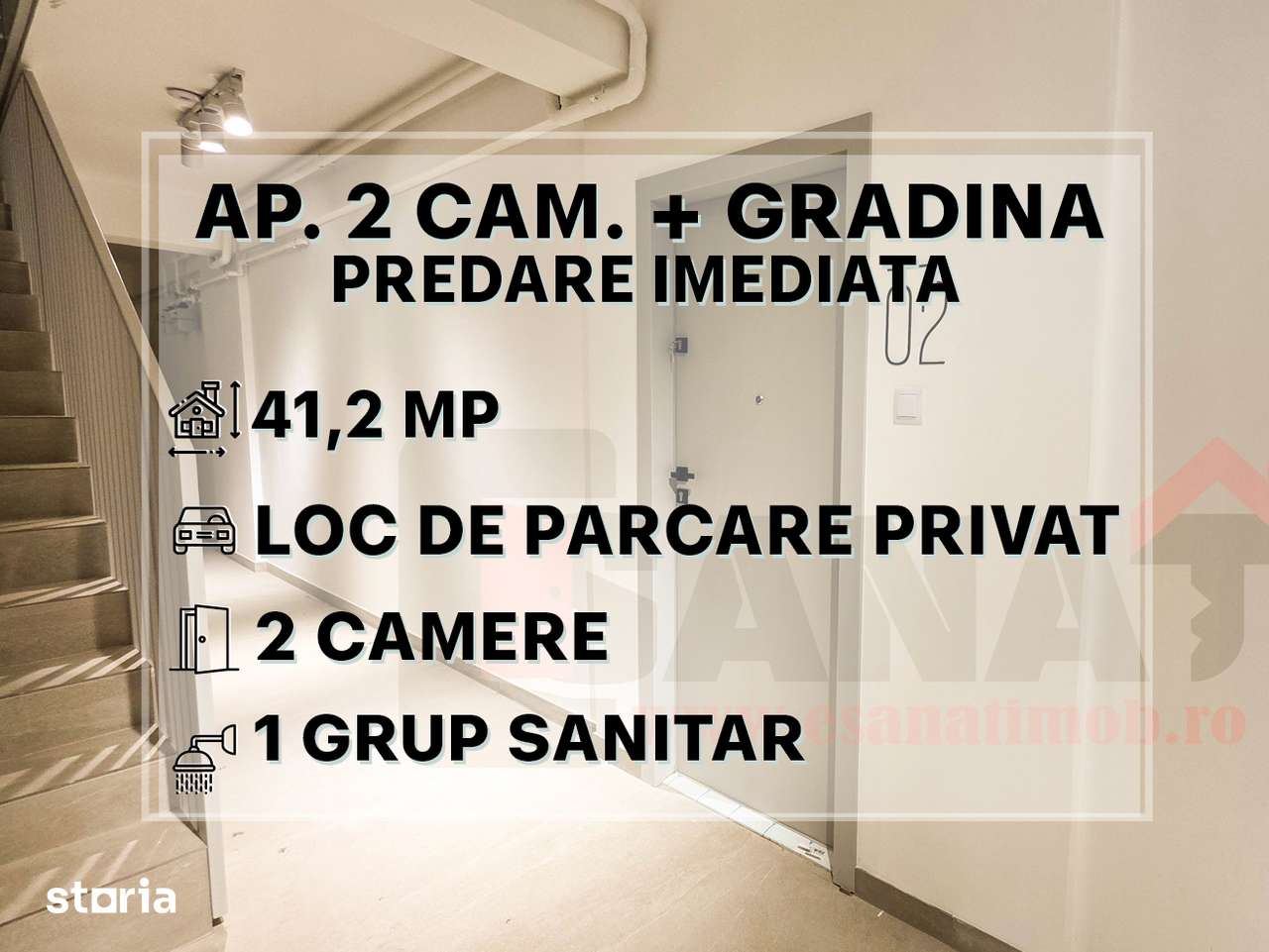 Ap. 2 cam. | NOU | Gradina | Predare Imediata | DEZVOLTATOR |VIDEO — fotografia 1