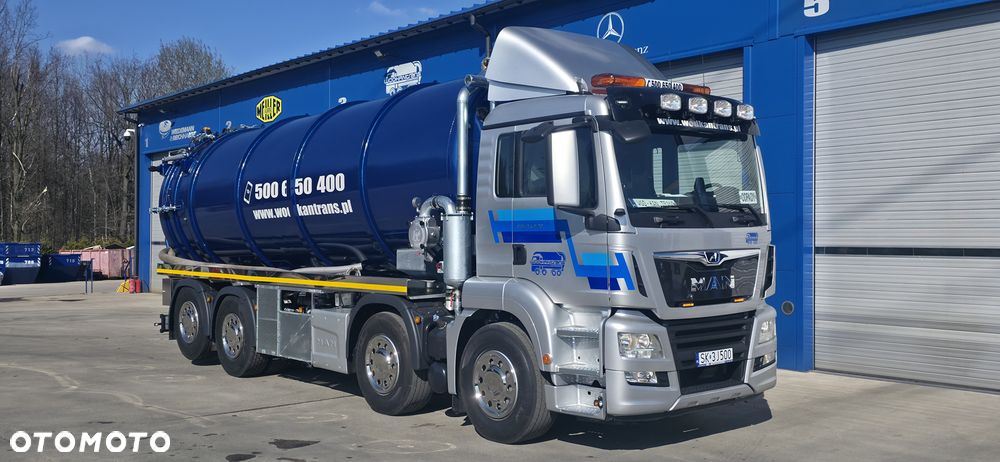 MAN TGS 35.420 8x2 zabudowa 2026 25+2m3 WUKO asenizacyjny kombi cysterna beczka - 2
