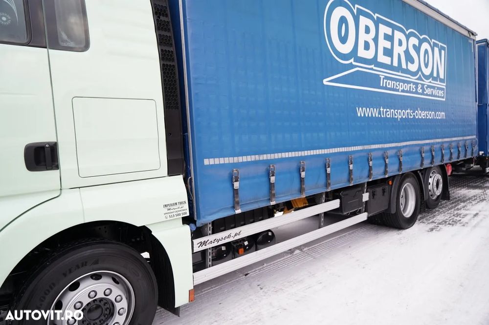 MAN TGX 26.460 / REMORCA TANDEM / 120 M3 / I-PARK COOL / PUNTE RIDICATĂ / PUNTE DIRECȚIE / + REMORCA FRUEHAUF / PUNTE SAF - 8