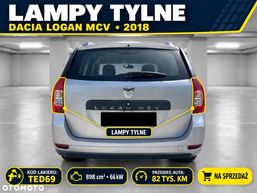 LAMPA TYŁ TYLNA DACIA LOGAN MCV 2 II TED69