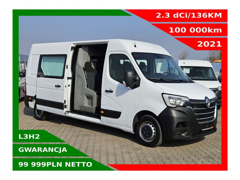 Renault Master L3H2 *99999zł Netto* Brygadówka 7 osób 2.3 dCi/136KM - 1