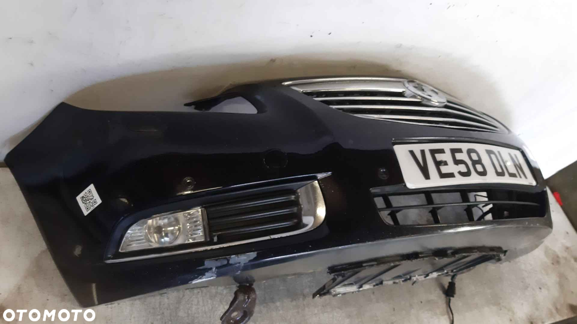 ! ZDERZAK PRZÓD PRZEDNI OPEL INSIGNIA A I 1 PDC CZUJNIKI SPRYSKIWACZE LAMPY  XENON Z22C CZARNY - 4