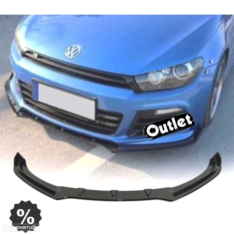 C011192C1 SPOILER LIP FRONTAL VW SCIROCCO R20 08-13 PRETO BRILHANTE - 1