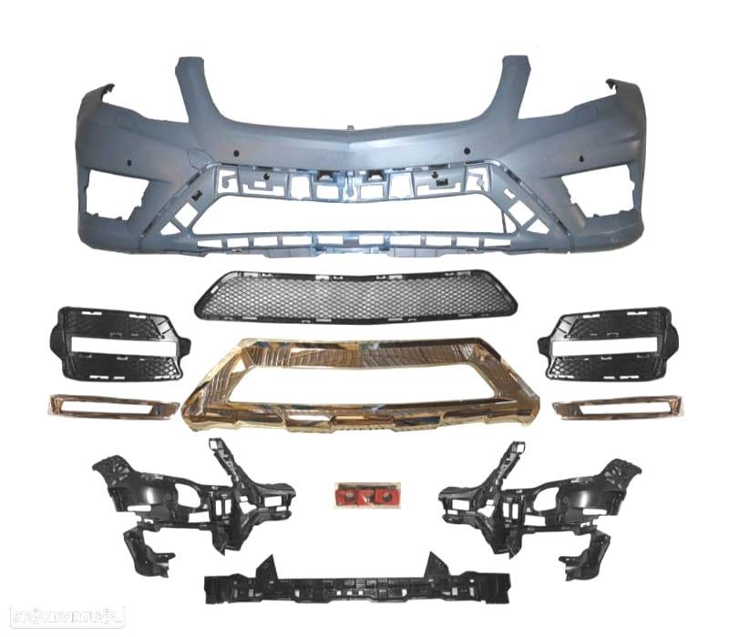 PARA-CHOQUES FRONTAL MERCEDES GLK X204 13-17 LOOK AMG PDC - 2