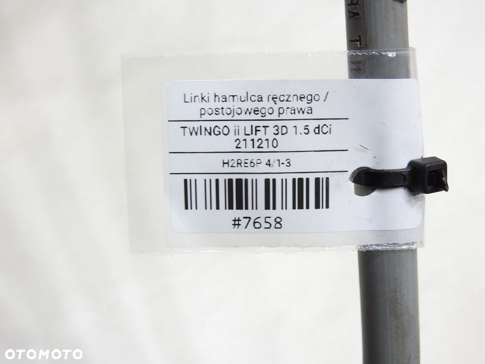 LINKA HAMULCA RĘCZNEGO PRAWA TWINGO II - 6
