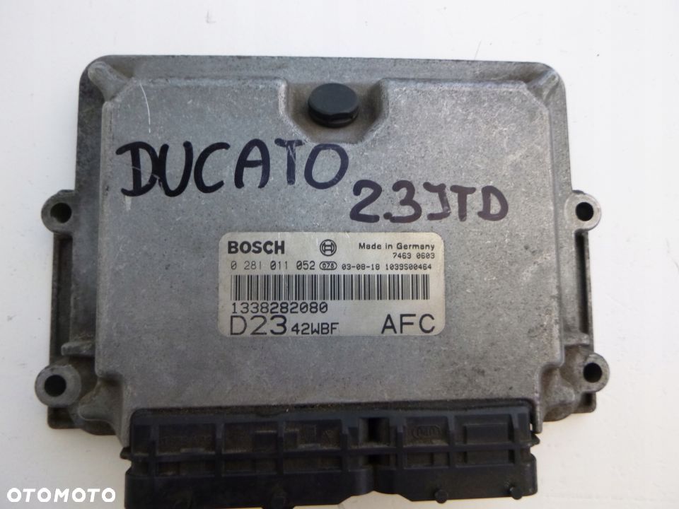 Fiat Ducato 2,3 JTD 00-06 r. sterownik 0281011052 - 1