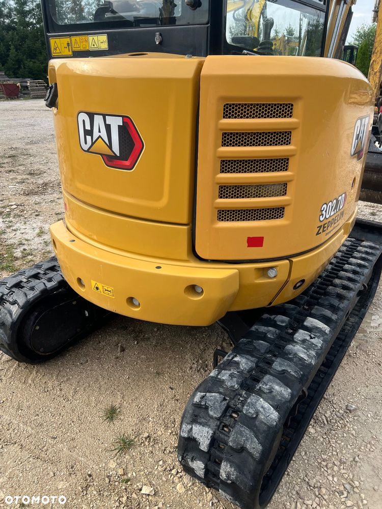 Caterpillar MINIKOPARKA CAT 302,7 gąsienicowa 2x łyżka Grabie WIERTNICA widły 303,5 Catepillar 305 koparka 3 5 tony sprowadzona 1 właściciel po serwisie BOBCAT SANNY YANMAR JCB KUBOTA mini koparka - 12