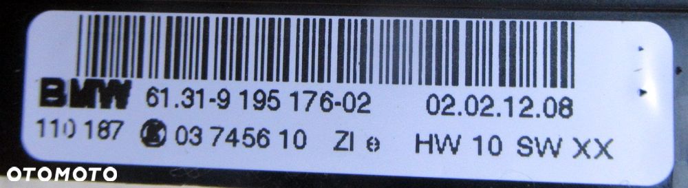 BMW X1 E84 PANEL PRZEŁĄCZNIKÓW PRZEŁACZNIKI PRZYCISKI 03745610 - 3
