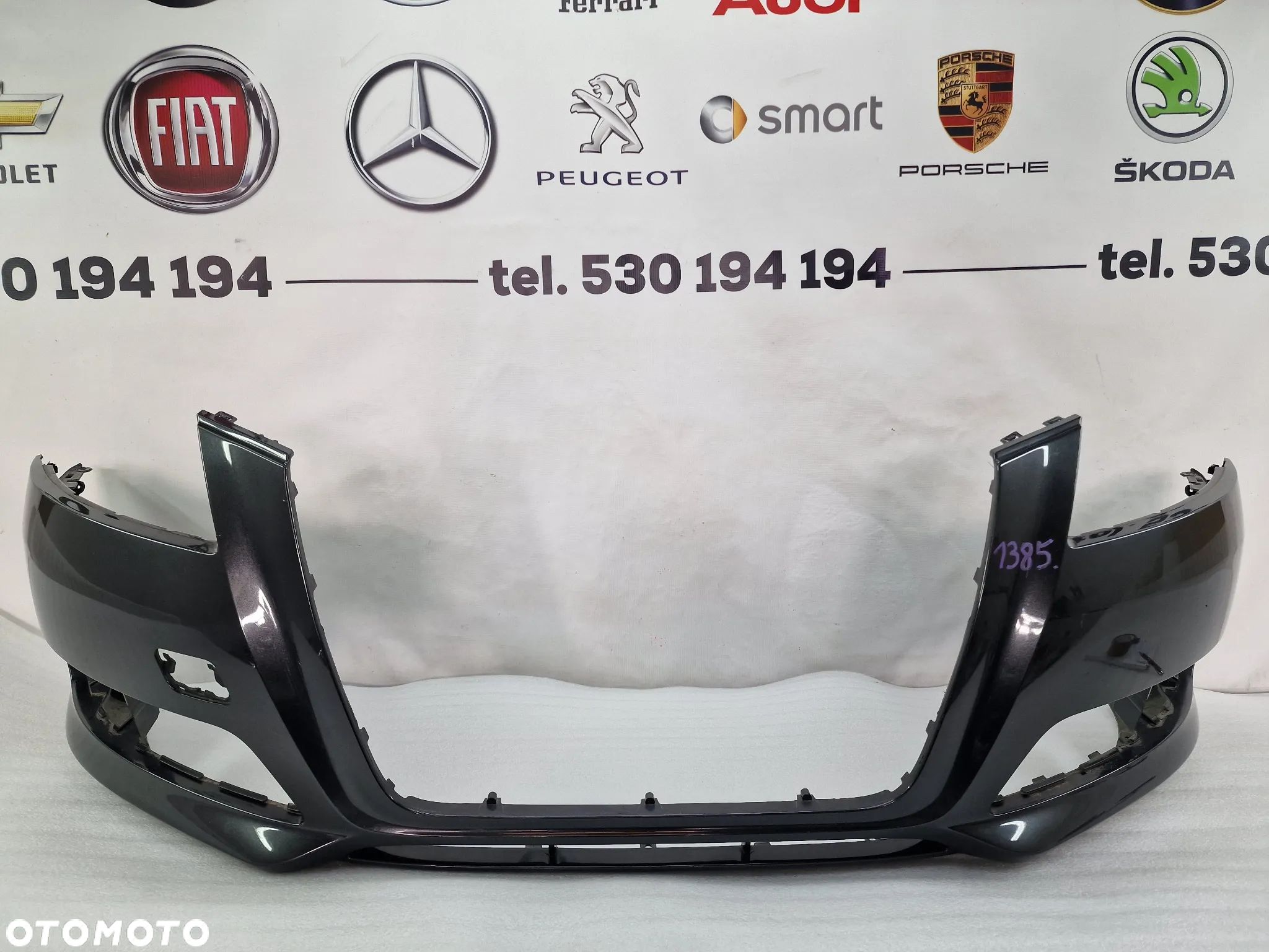 AUDI A3 8P / 8P0 LIFT 08-12 ZDERZAK PRZEDNI PRZÓD , KOLOR GRAFITOWY BEZ PDC I BEZ SPRYSKÓW , NR 8P0807437H , NR AUKCJI NZ1385 - 1