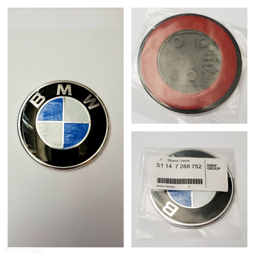 Emblema-Sigla-Logo-Fata-Capota-82mm-Bmw-318-F30-320-330-D-F10-520-530 - 4