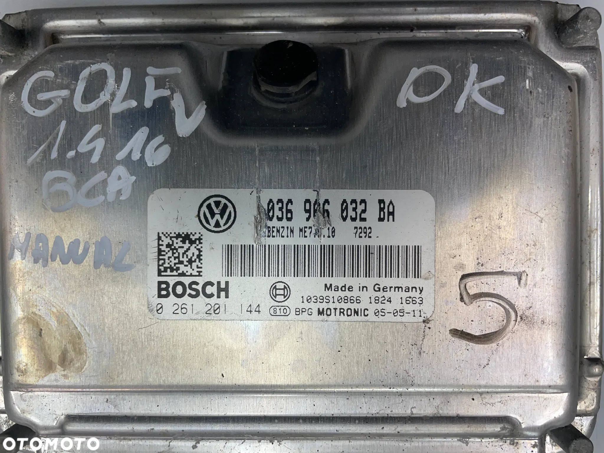 Sterownik silnika vw Golf V 1.4 16V BCA 036906032BA - 2