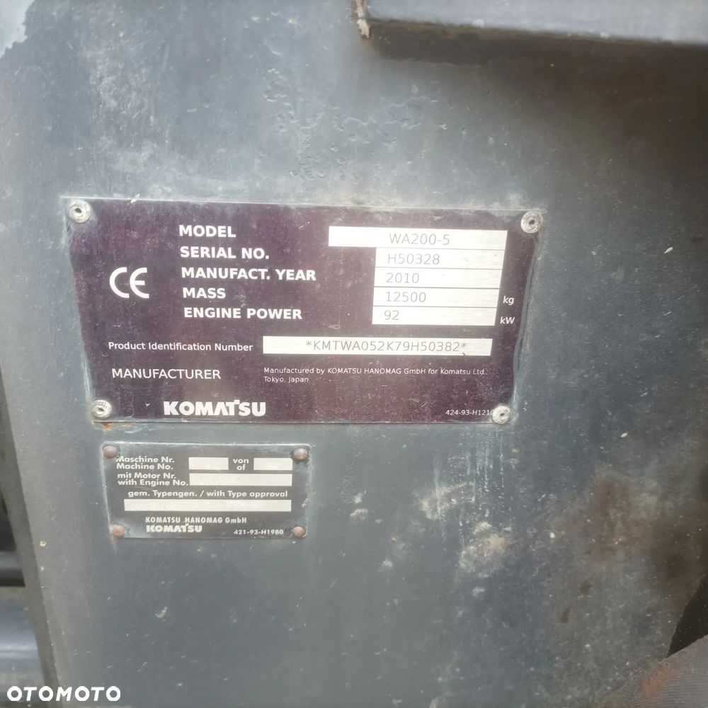 Komatsu WA 200 - 9