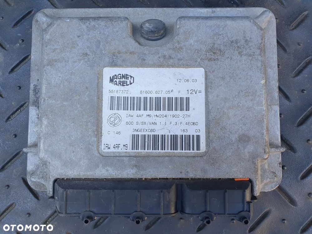 FIAT SEICENTO 1.1 ECU KOMPUTER STEROWNIK SILNIKA IAW4AF.M9 55187372 POSIADAM 13 SZT - 2