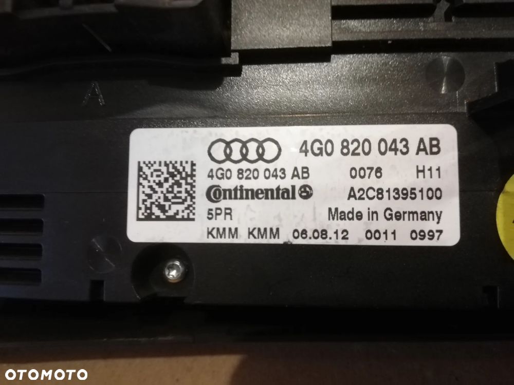 AUDI A6 C7 panel klimatyzacji nawiewów 4G0820043AB - 7