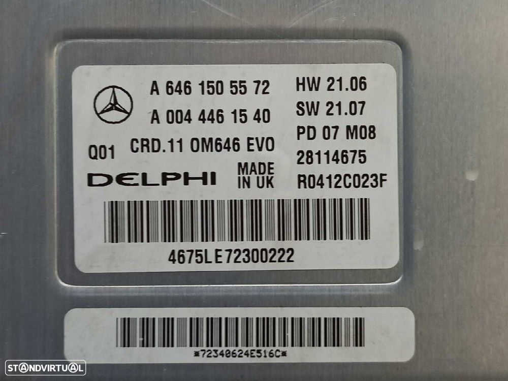 CENTRALINA DO MOTOR UCE MERCEDES CLASE E (W211) BERLINA E 220 CDI (211.008) - 2