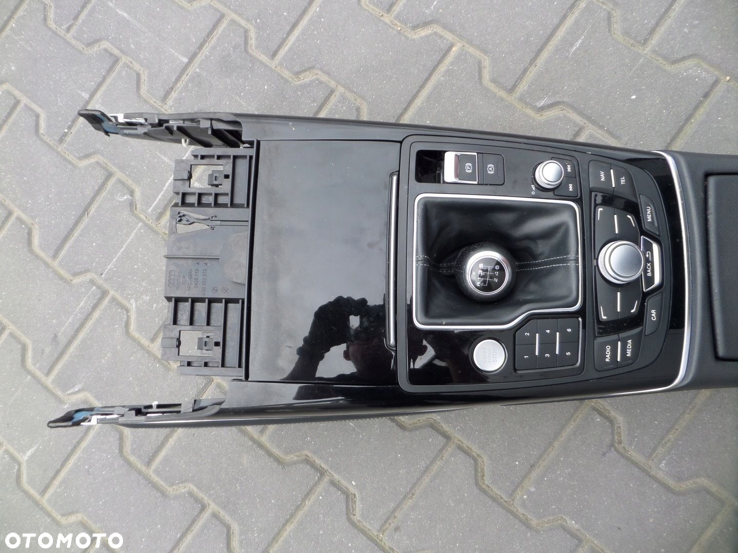 AUDI A6 4G0 C7 LIFT TUNEL ŚRODKOWY PODŁOKIETNIK SKÓRA - 5