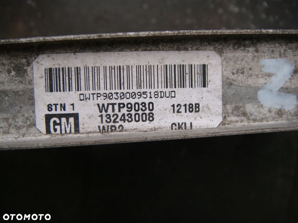 opel zafira b 1.7 cdti intercooler  13243008 - 3