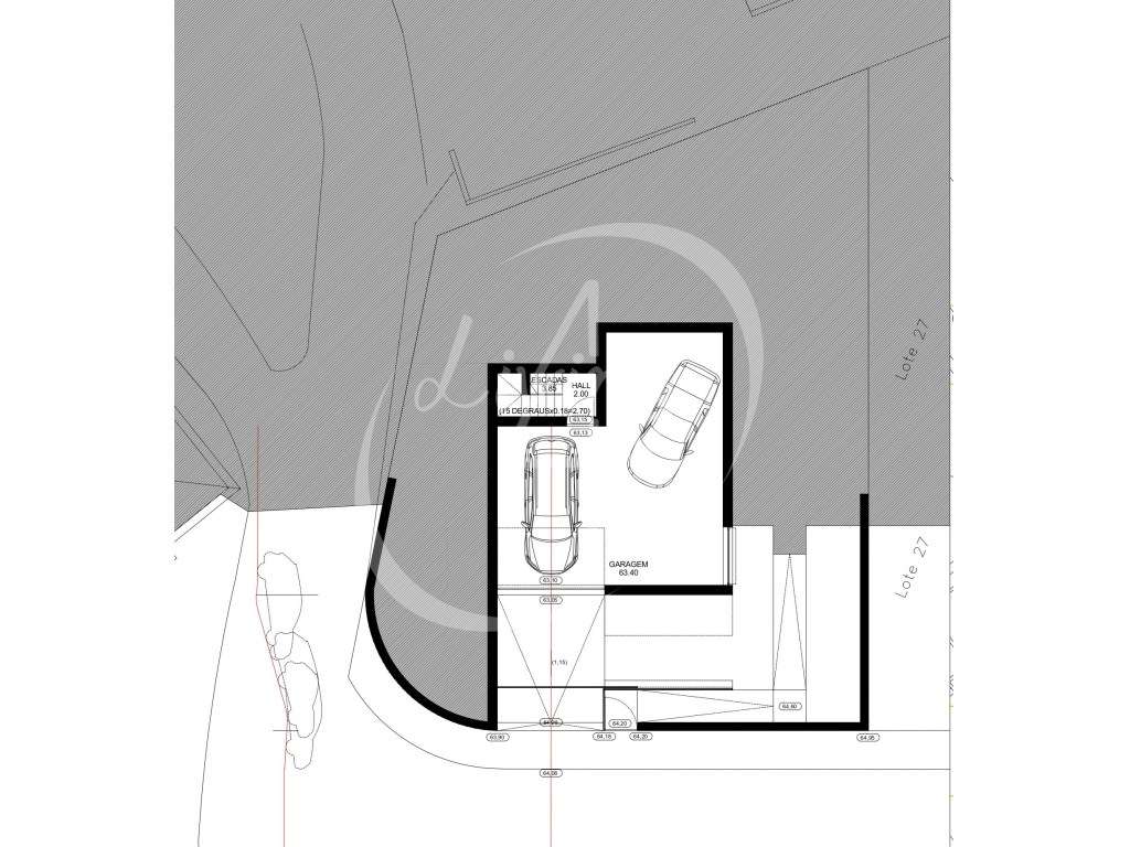 TERRENO PARA CONSTRUÇÃO - COM PROJETO APROVADO PARA MORADIA T4 - Grande imagem: 3/6