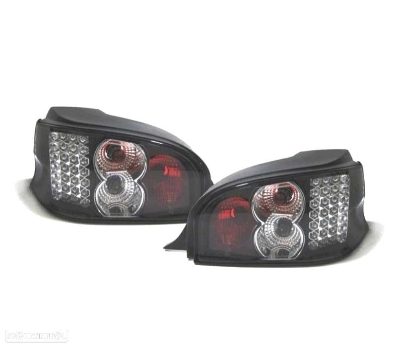 FAROLINS TRASEIROS LED CITROEN SAXO 96-04 PRETO - 1