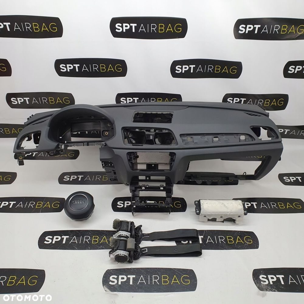 AUDI Q3 8U DESKA ROZDZIELCZA KONSOLA KOKPIT PULPIT PODUSZKI AIRBAG AIR BAG PASY KIT SET - 1
