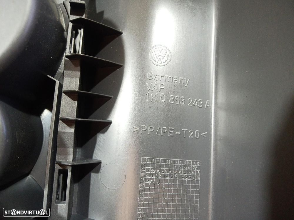 CONSOLA CENTRAL TRAS. VOLKSWAGEN GOLF V 2006 -1K0863243A - 1