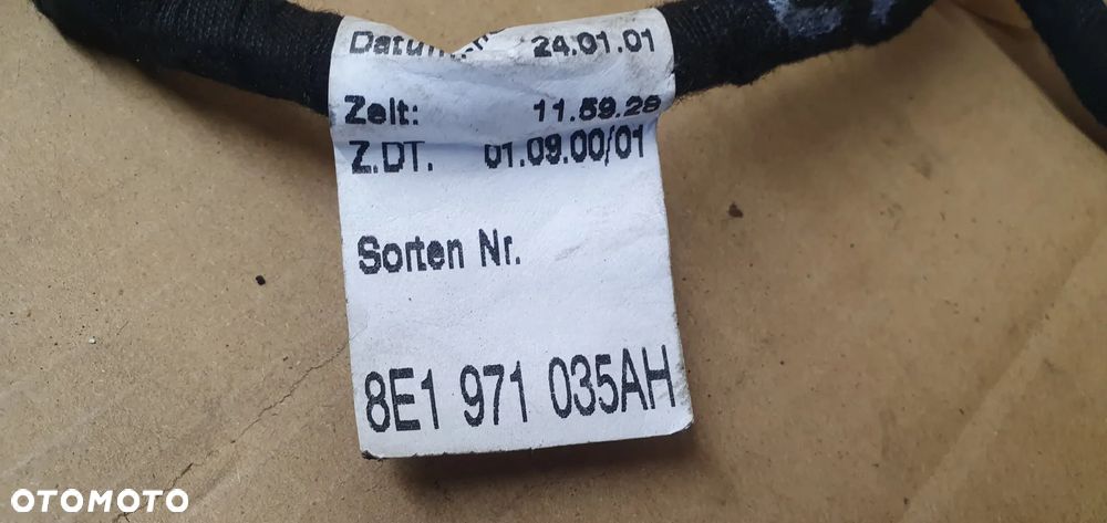 Wiązka instalacja drzwi lewy przód Audi A4 B6 8E1971035AH - 7