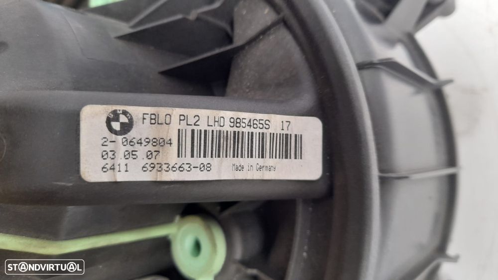 VENTILADOR AQUECIMENTO MOTOR SOFAGEM CHAUFFAGE 6411693366308 693366308 BMW SERIE 3 E93 E92 E91 E87 E81 - 5