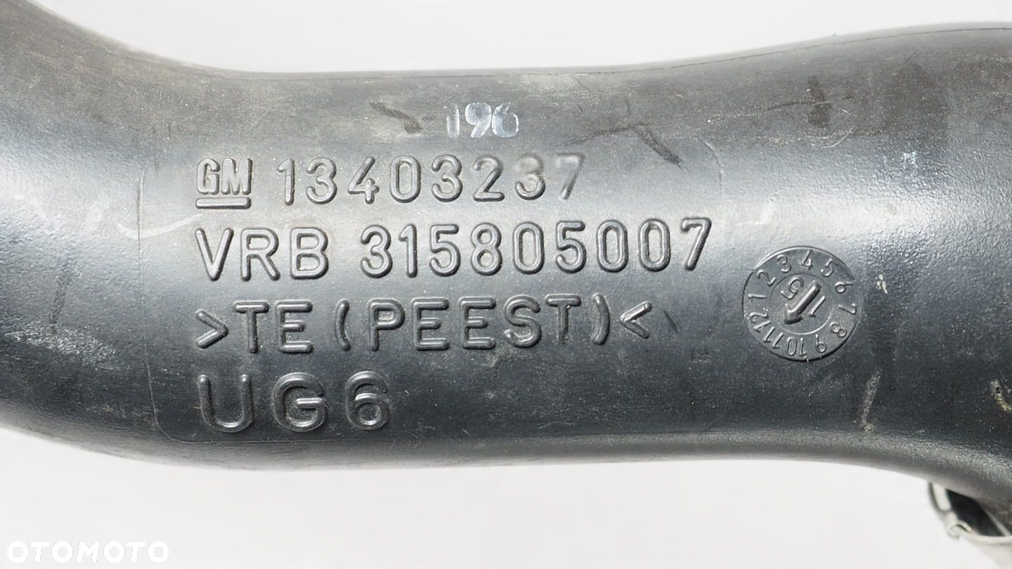 Opel Corsa E rura przewód intercoolera 13403237 - 4
