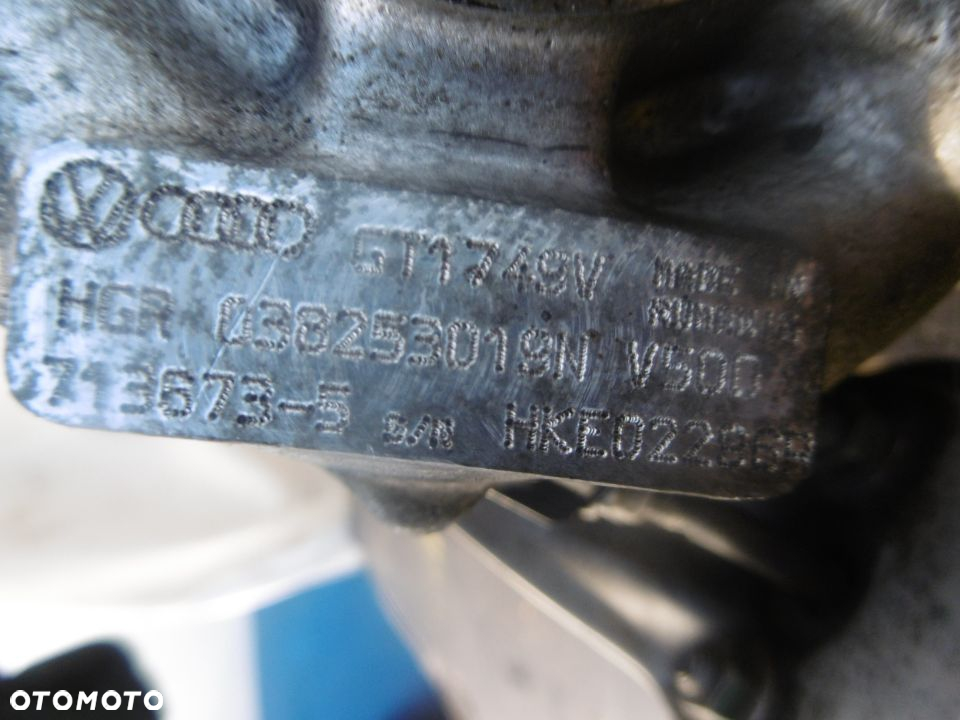 Turbosprężarka GALAXY ALHAMBRA 1,9TDI GT1749V 038253019N - 3