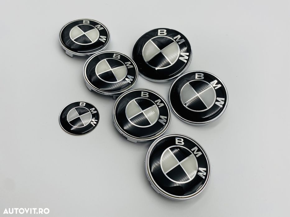 Set Embleme BMW negru/alb 7 bucati - 2