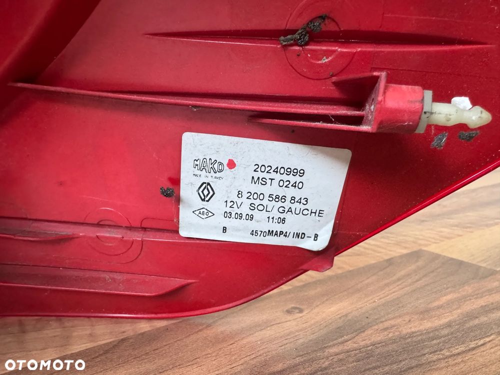 LAMPA TYŁ LEWA RENAULT CLIO III KOMBI 8200586843 - 6