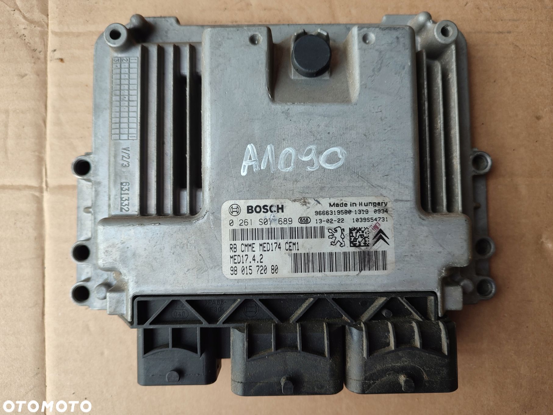 Komputer sterownik silnika CITROEN DS3 1.6THP 9801572080 160TYS PRZEBIEGU - 1