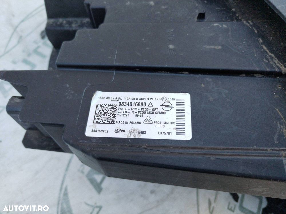 Far stanga Opel Mokka B Full LED ilux 9834016880 an 2020-2021-2024 - 5