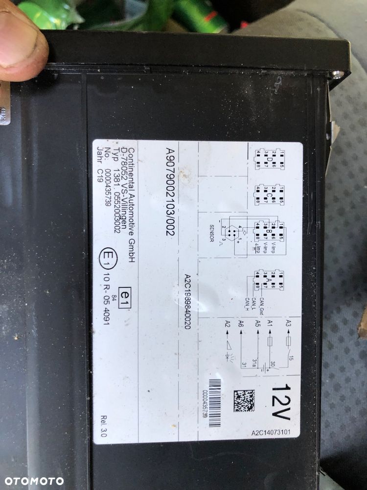 MERCEDES SPRINTER TACHOGRAF TACHO A9079002103 - 2