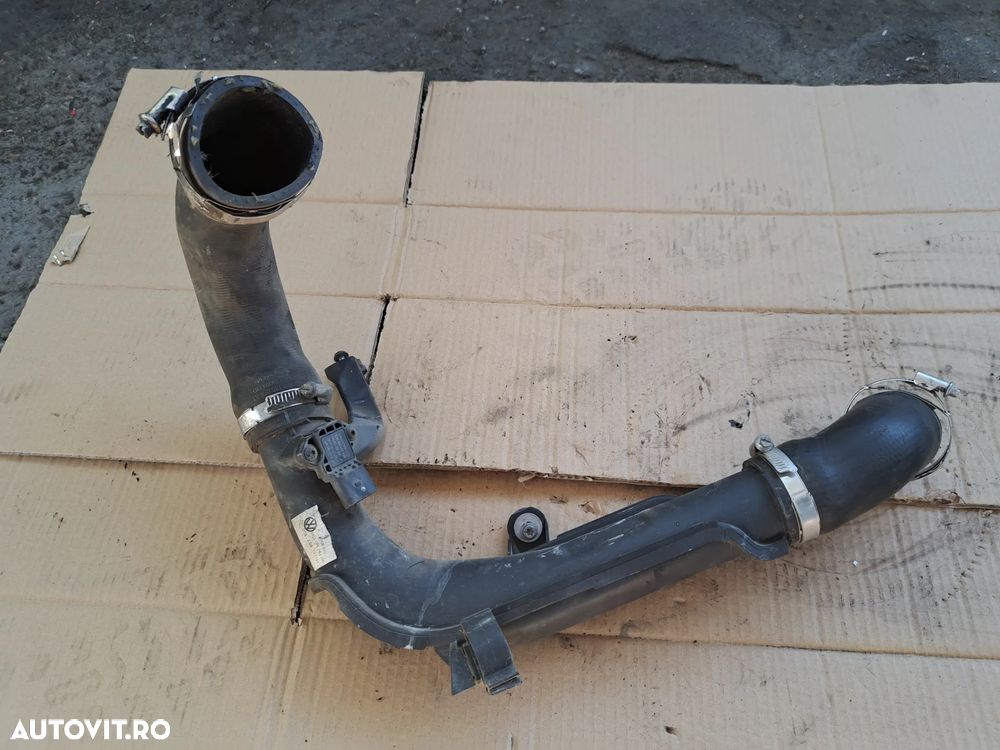 Furtun intercooler Furtun turbo Senzor presiune Originale VW Golf 6 Passat B6 B7 CC Caddy Skoda Octavia 2 1.6tdi motor CAY - 2