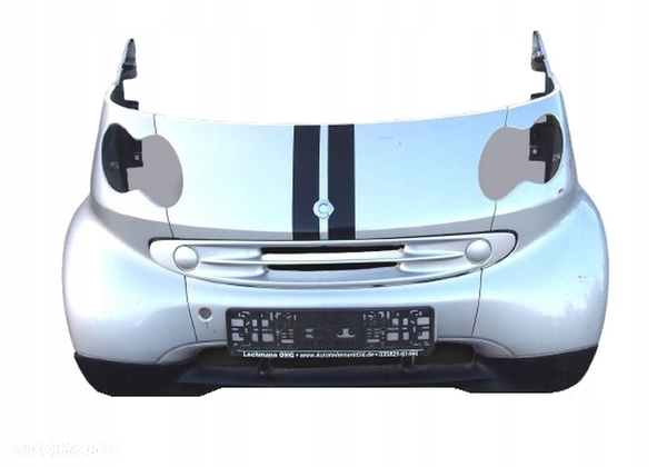 ZDERZAK MASKA BŁOTNIKI PRZÓD SREBRNY KOMPLETNY SMART FORTWO 450 1998-2007
