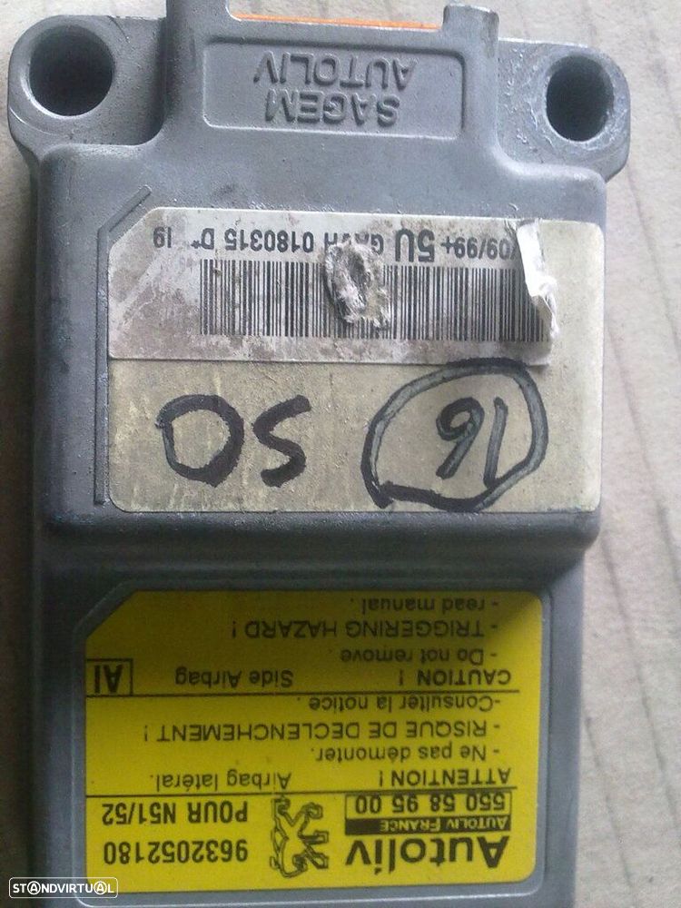 Modulo Airbag 9632052180 550589500 PEUGEOT 306 - 1