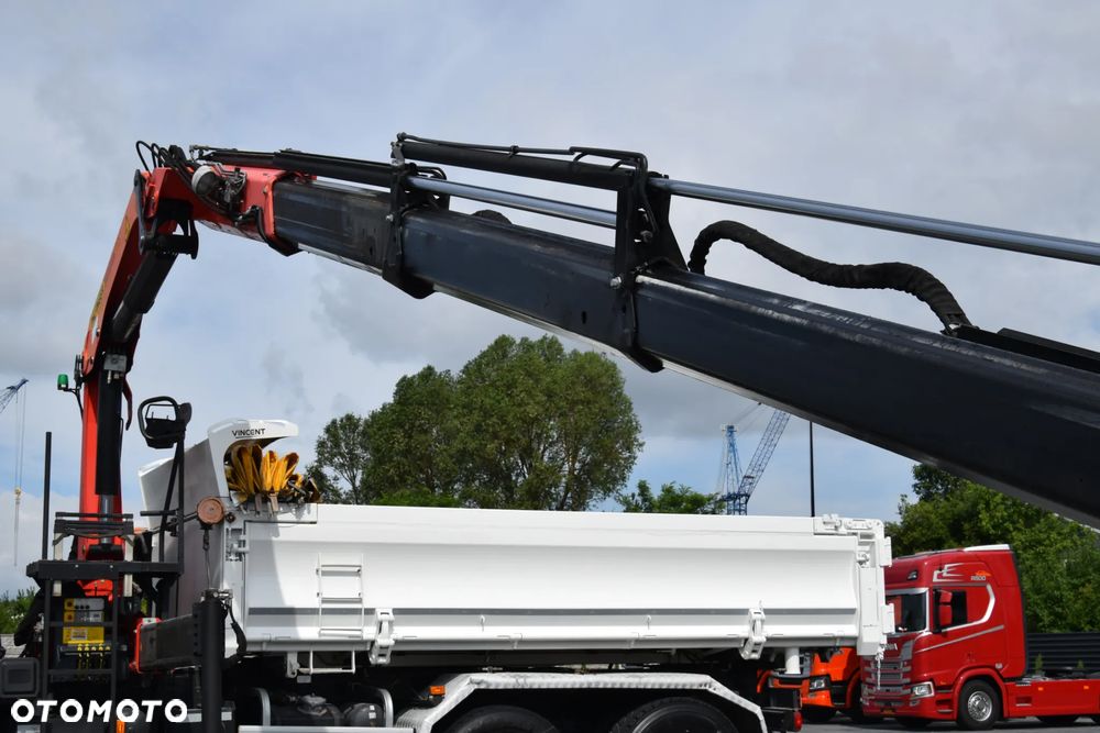Scania G410 / 6x4 / EURO 6 / HDS PALFINGER PK 17.001 / WYSUW x3 / ROTATOR / CHYWTAK / STEROWANIE RADIOWE / WYWROTKA / HYDROBURTA / AUTOMAT / KAMERA COFANIA / NAWIGACJA / HAK / NISKI PRZEBIEG / 2017 / SERWISOWANY / SPROWADZONY - 20