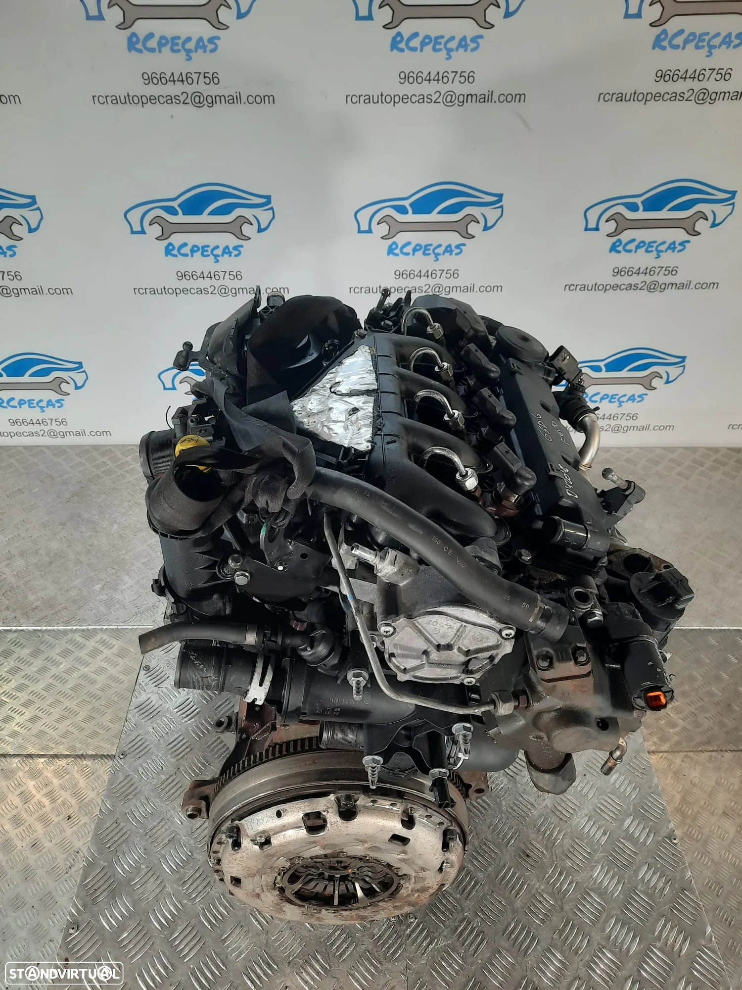 MOTOR COMPLETO 2.0 TDCI 16V 136CV G6DG FORD KUGA CMAX C-MAX FOCUS MOTOR ARRANQUE ALTERNADOR BIMASSA COMPRESSOR EMBRAIAGEM BOMBA DIRECAO INJETORES - 10