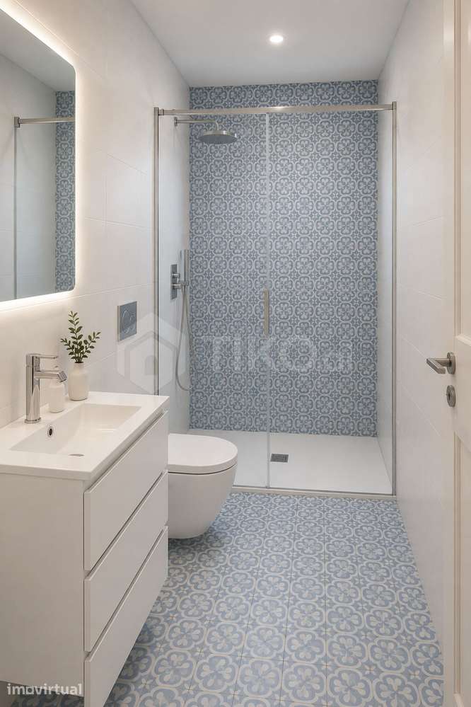 Moradia T2 Premium 100% Remodelada — 2 Suítes, Open Space, Varanda, Pá - Grande imagem: 2/29