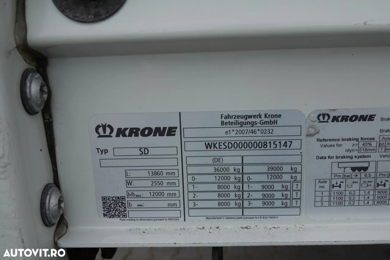Krone CORTINA STANDARD KRONE / AXIE DE RIFAT / 2018 - 25