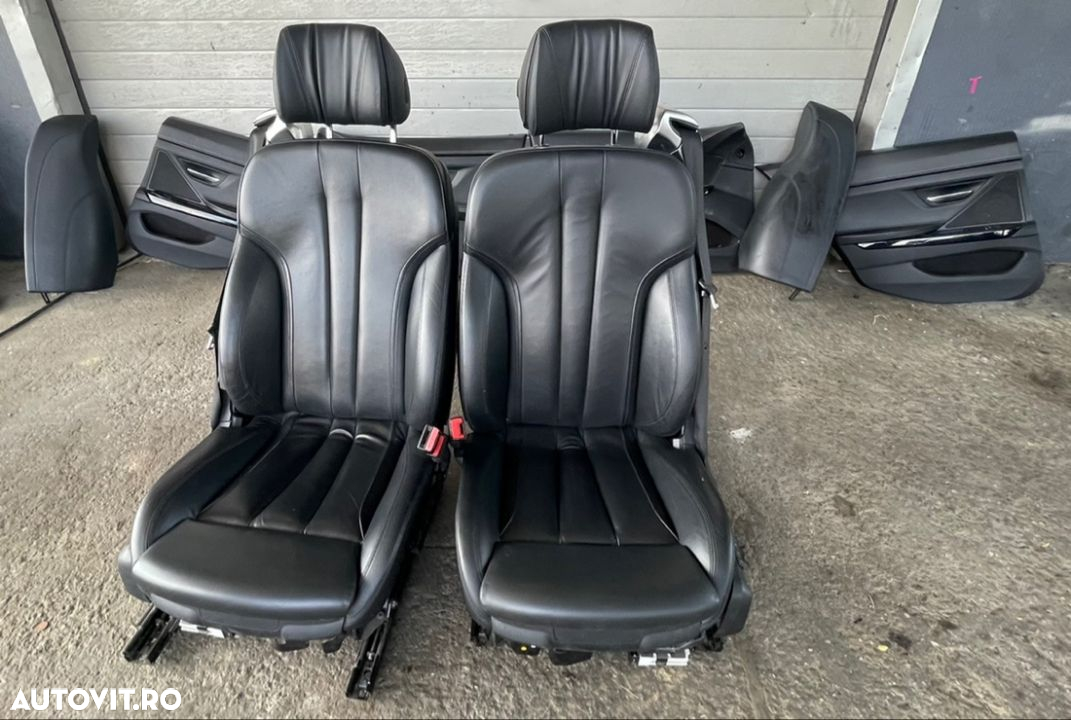 scaune comfort confort   piele sport   recaro bmw M pachet seria 6 Gran coupe F06 încălzite cu memorii plafon negru stâlpi parasolare banchete panouri de ușă Grand Cupe 640xd 650xd centuri active - 9