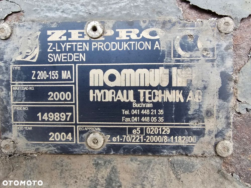 STEROWNIK PANEL STEROWANIA CENTRALKA WINDY ZAŁADOWCZEJ ZEPRO Z200-155MA - 4